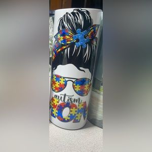 Autism Mom Tumbler 20z